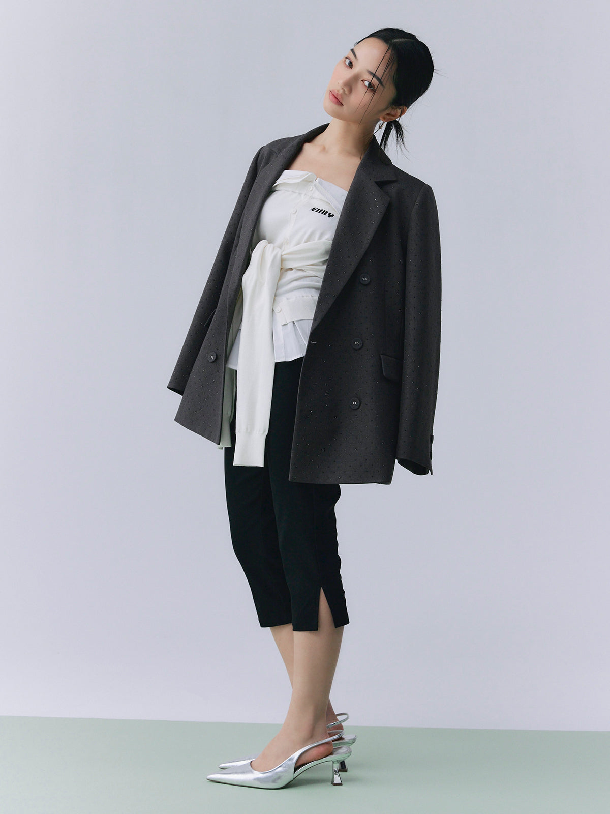 ビジュートリムテーラードジャケット