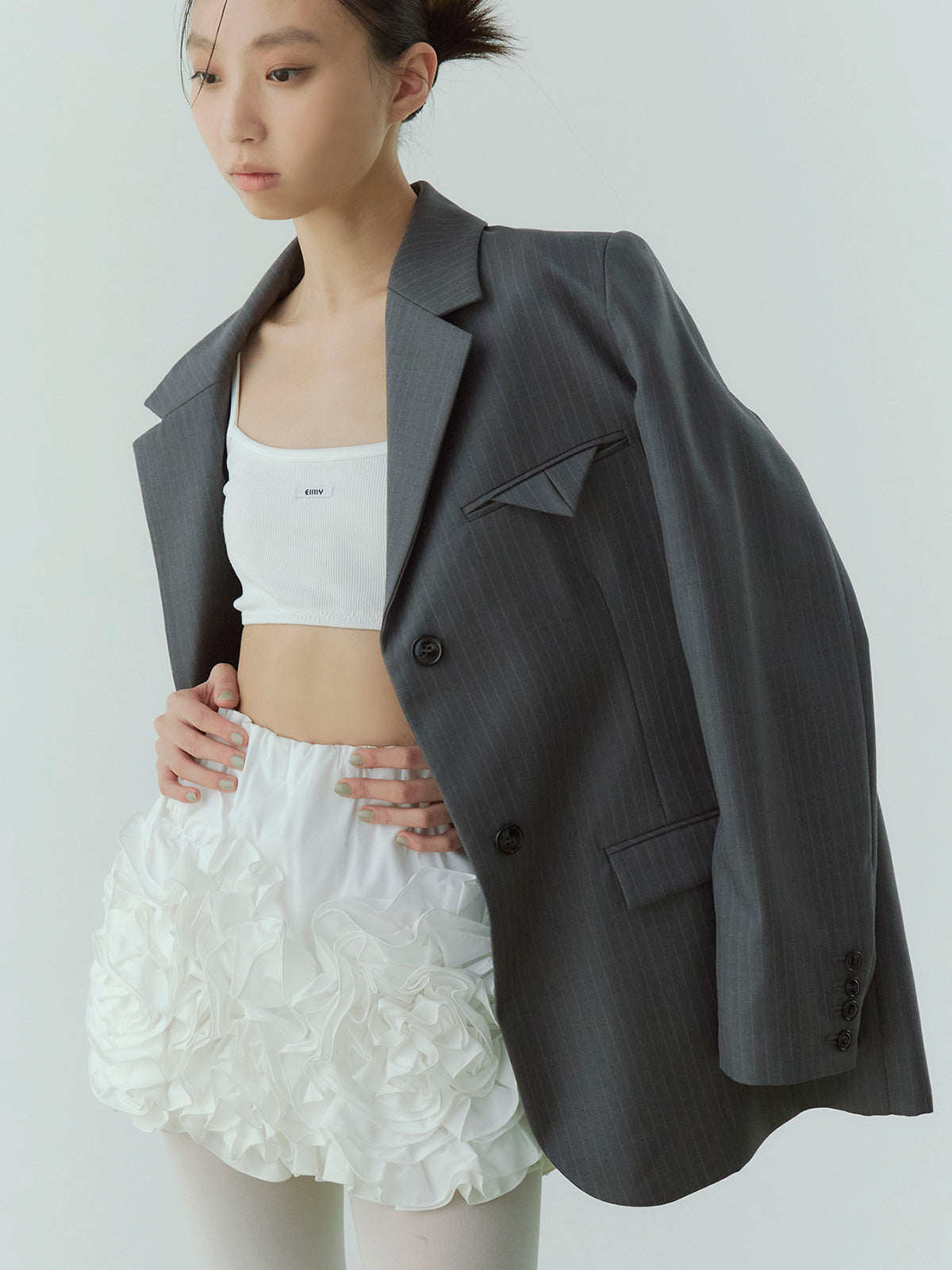 フラワーモチーフミニスカート