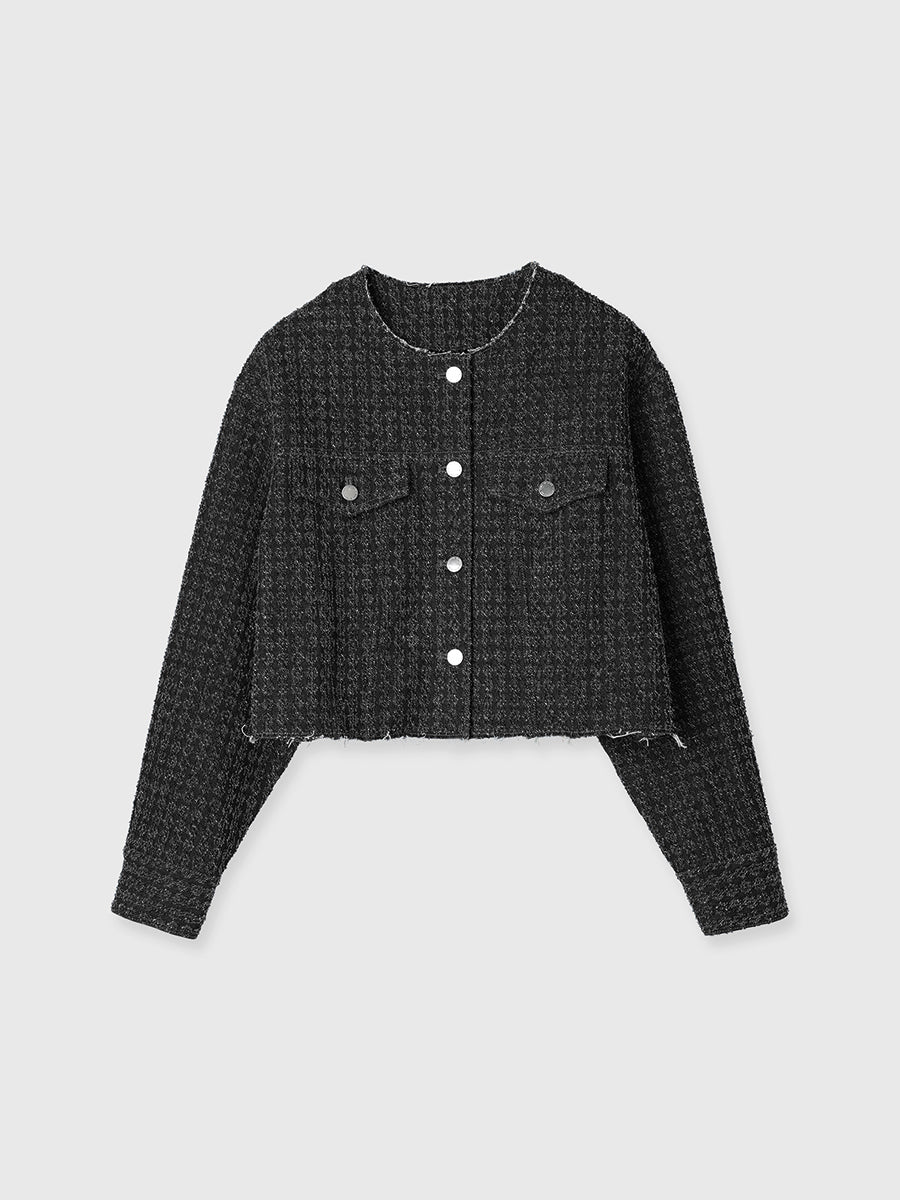 ツイードライクデニムジャケット