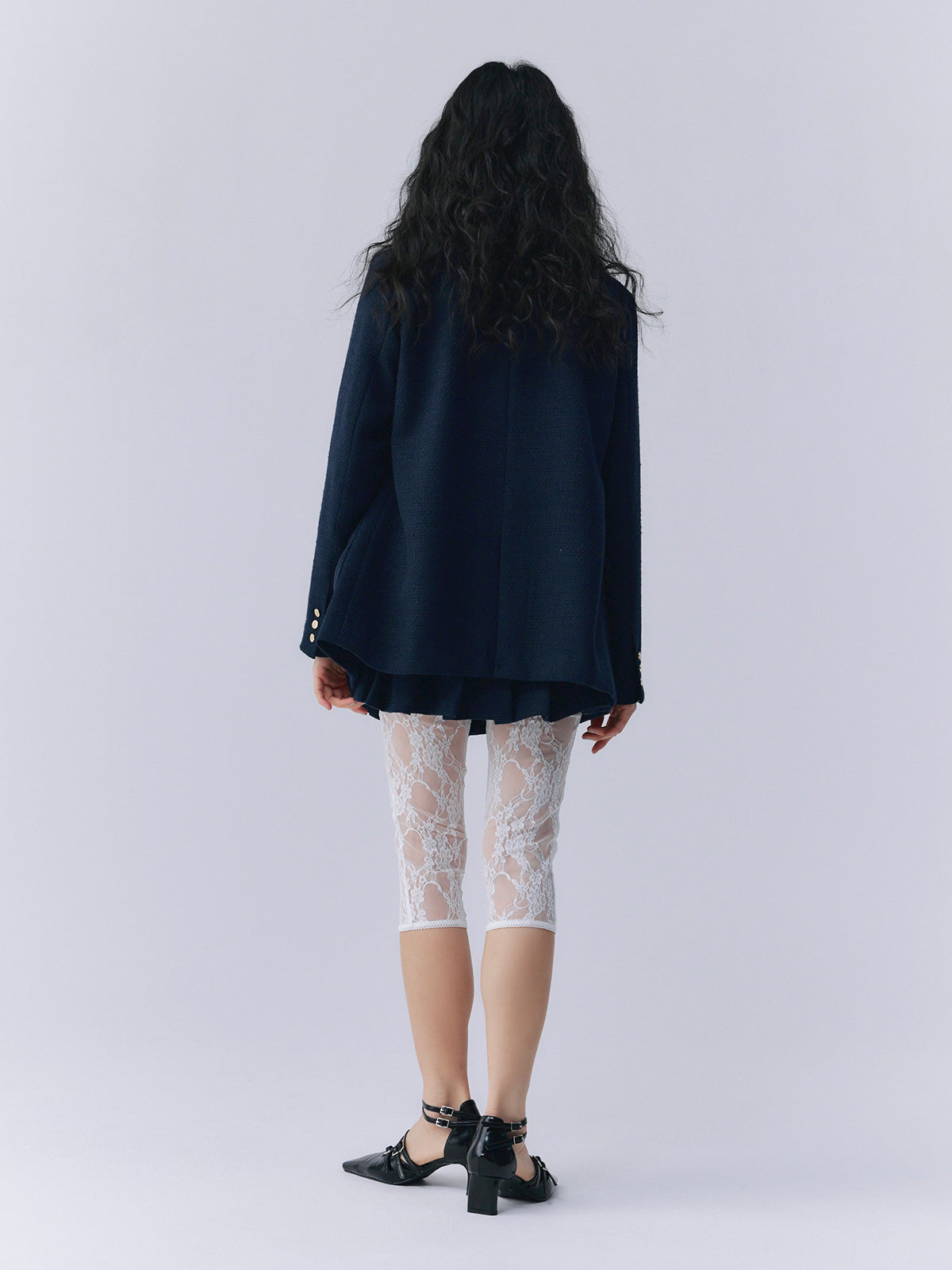 ツイードテーラードジャケット