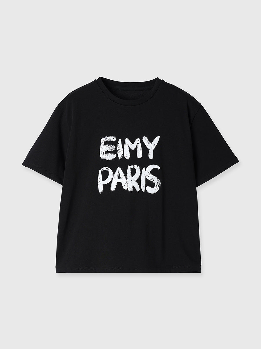 ペンキ風ロゴEIMY PARIS Tシャツ