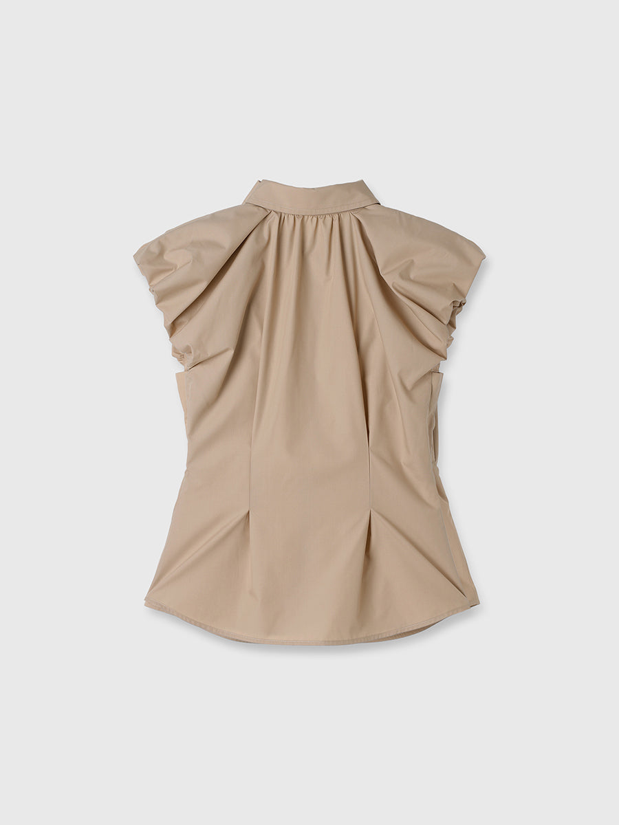 ギャザースリーブブラウス