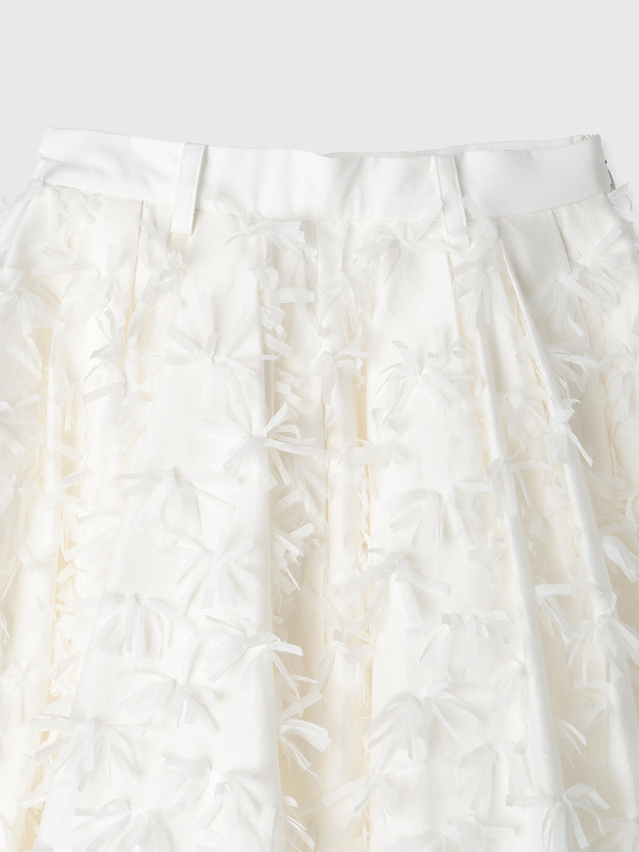 リボンクロスフレアスカート