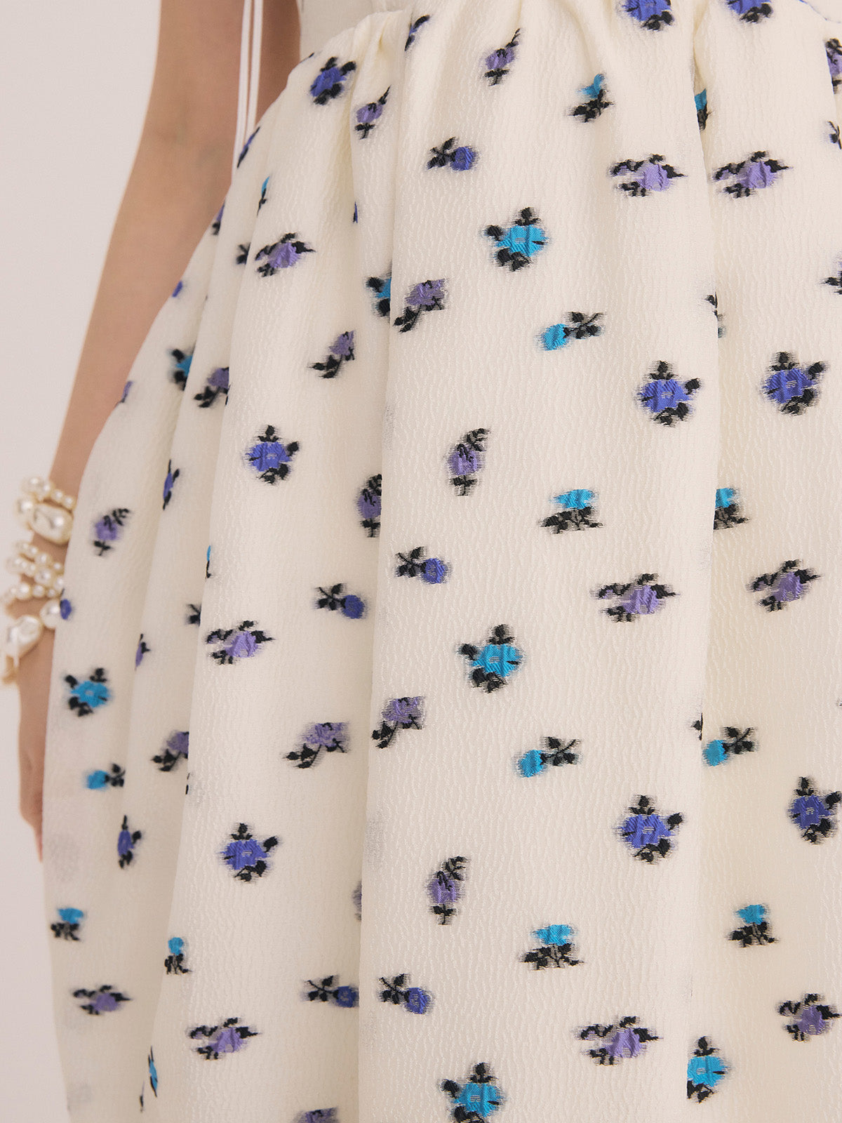 フラワージャガードワンピース