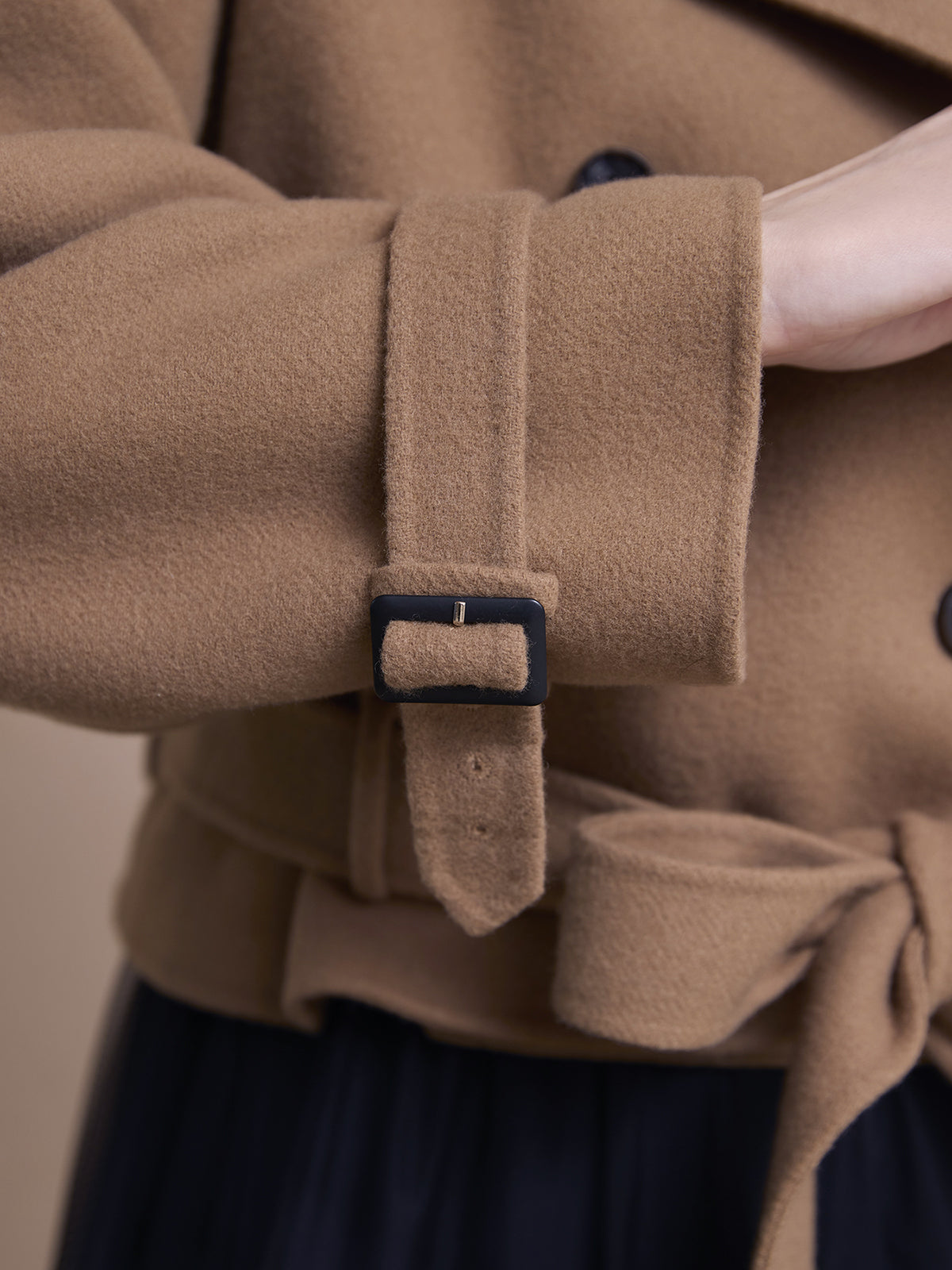 ウールショートトレンチコート