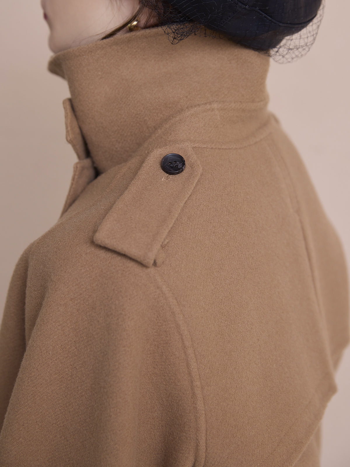 ウールショートトレンチコート