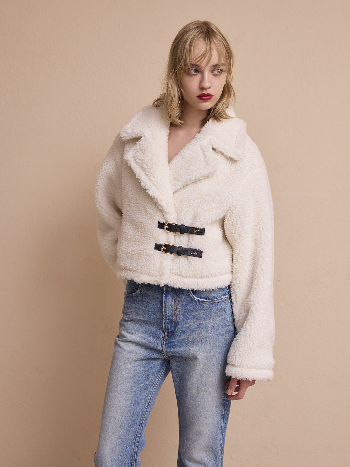 Majo様！ルーニィ ショートコート ボアコート　ドッキング　ボリューム　リブ Majo様！ルーニィ ショートコート ボアコート ドッキング ボリューム