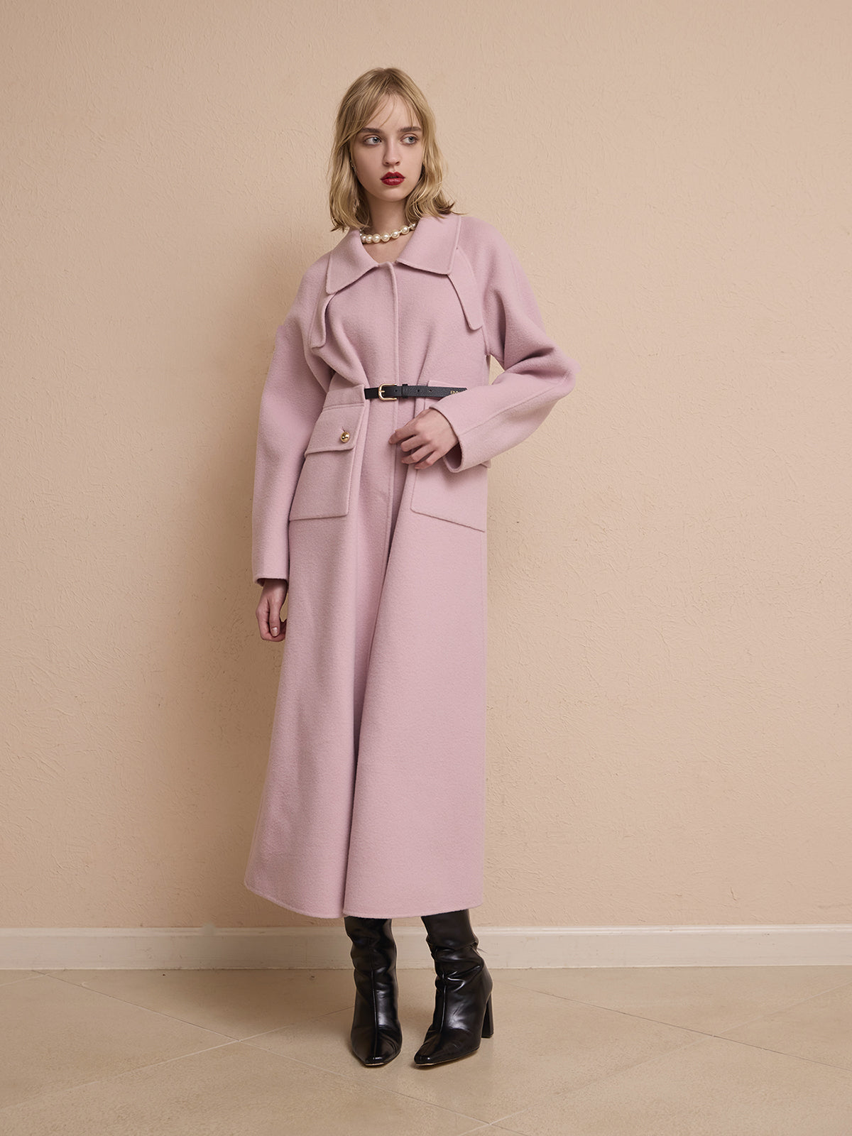 MODEL:172cm／COLOR:PINK／SIZE:36