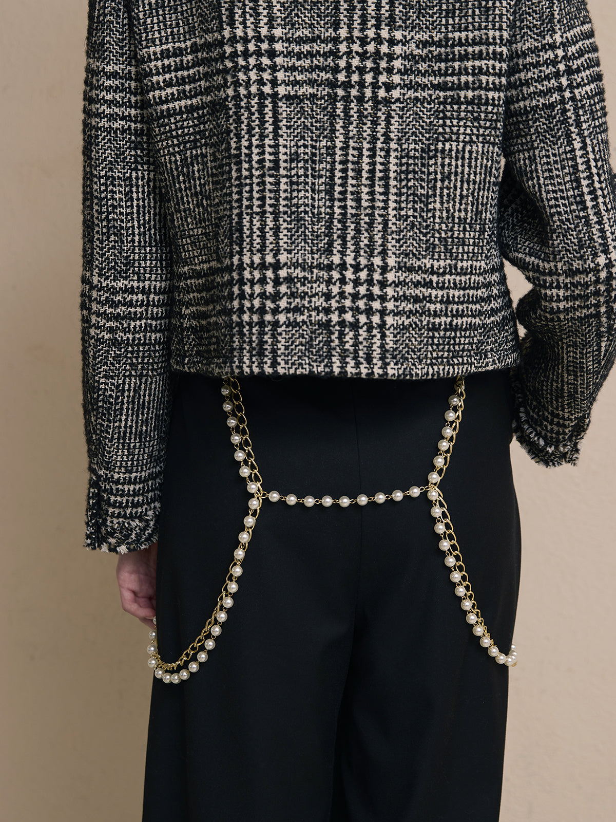 ツイードノーカラージャケット