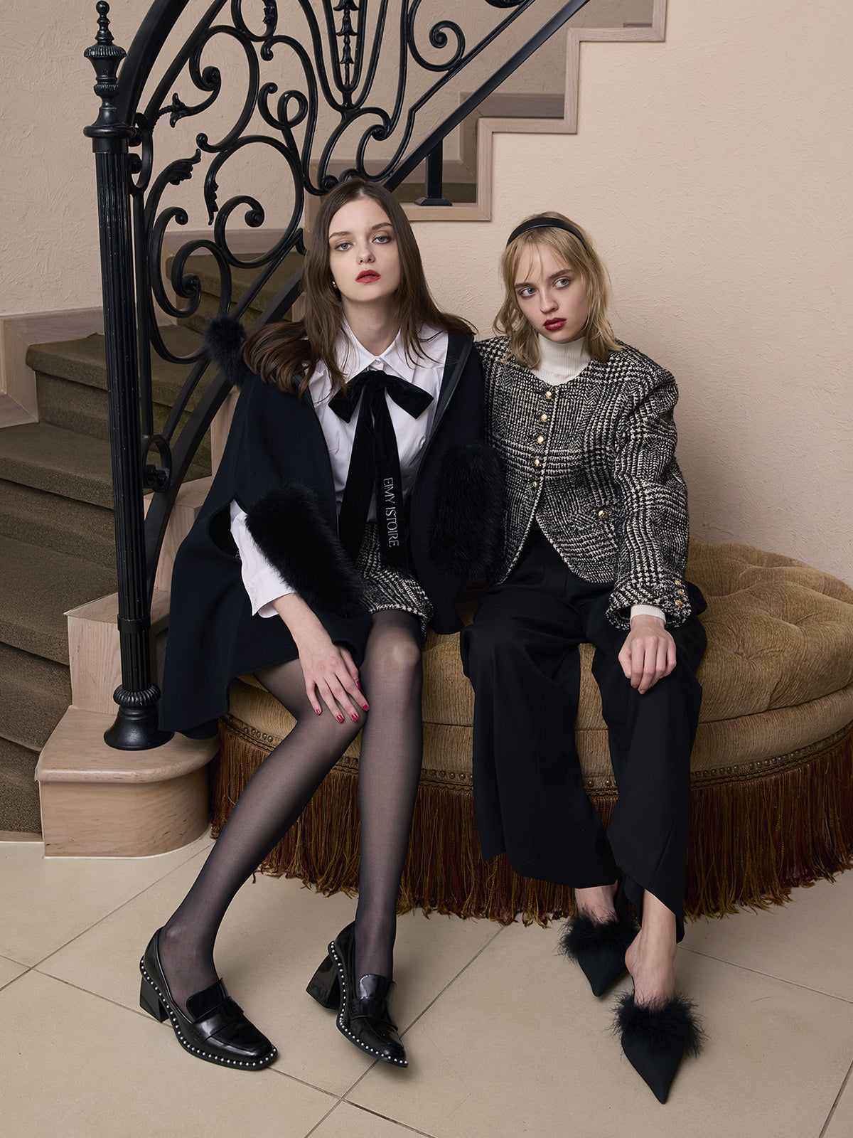 ツイードノーカラージャケット