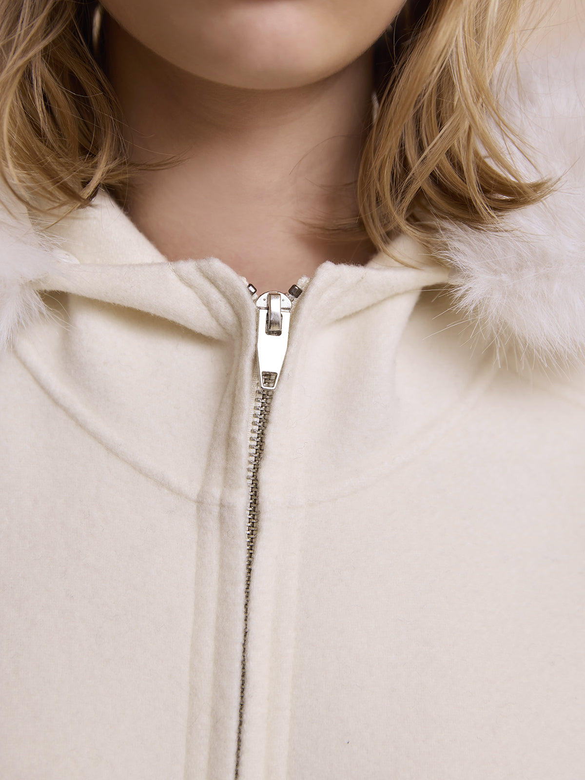 ファーポケットマントコート