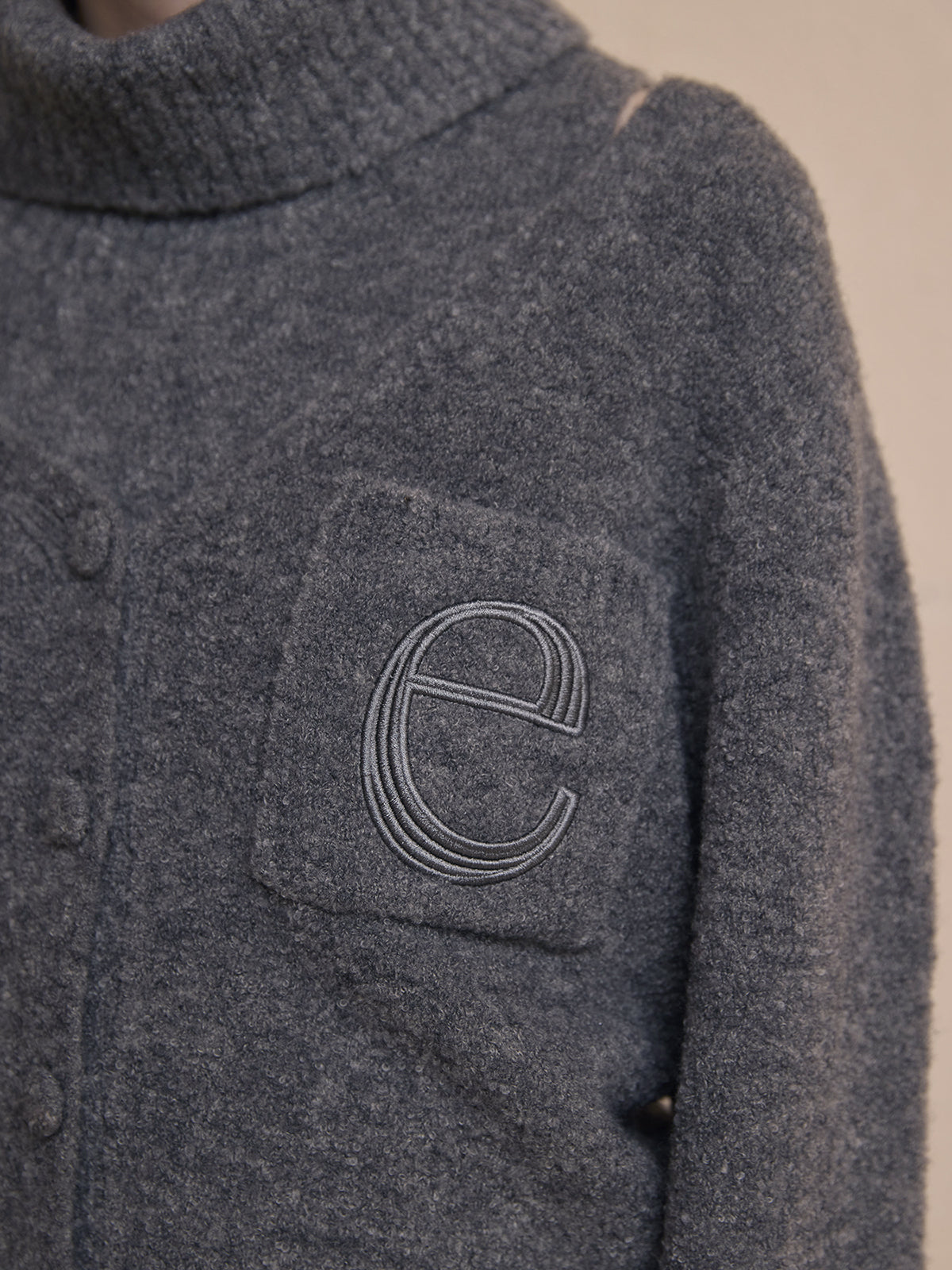 ブークレニットカーディガン