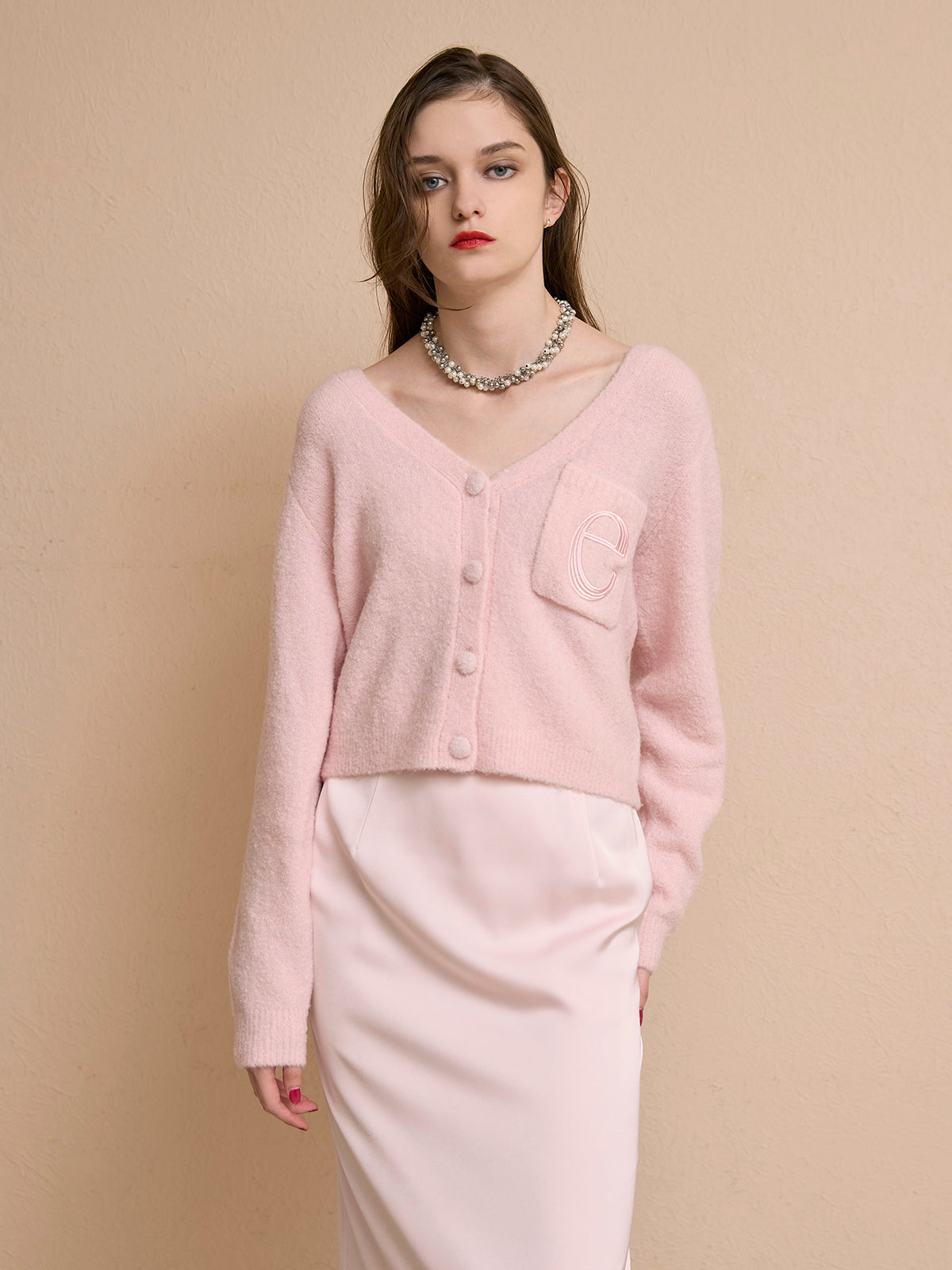 ブークレニットカーディガン