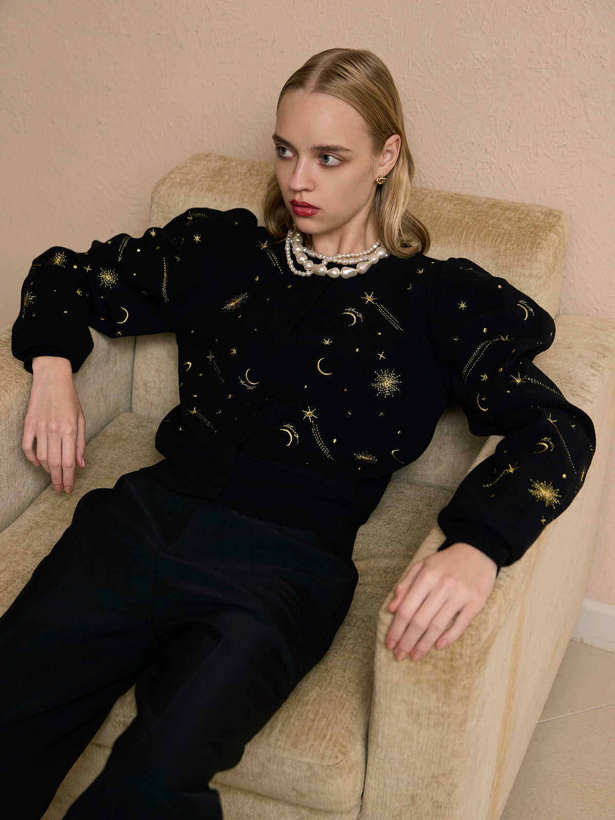 eimyistoire スターエンブロイダリーニット スターエンブロイダリーニット