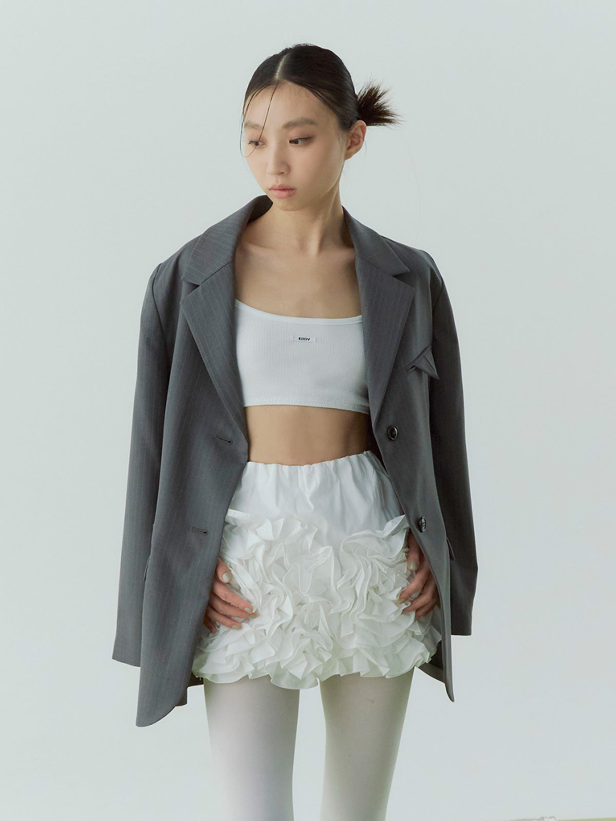 フラワーモチーフミニスカート