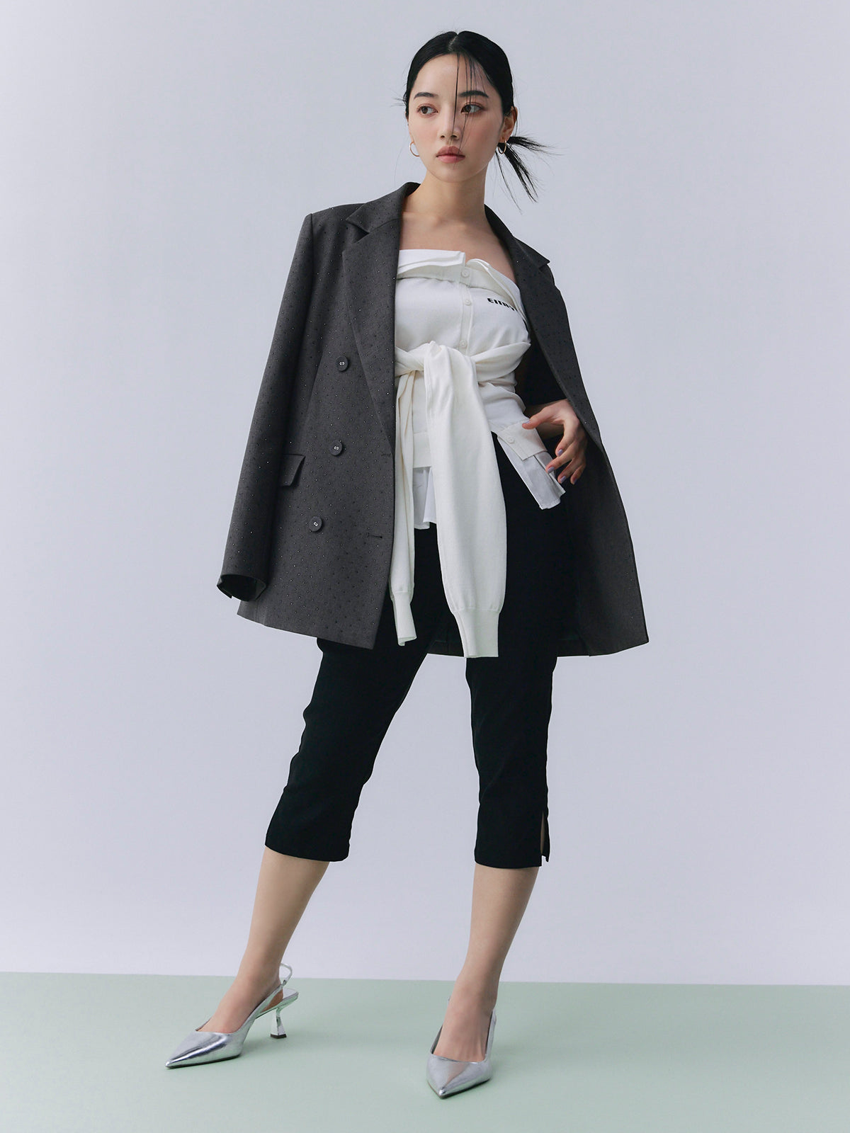 ビジュートリムテーラードジャケット