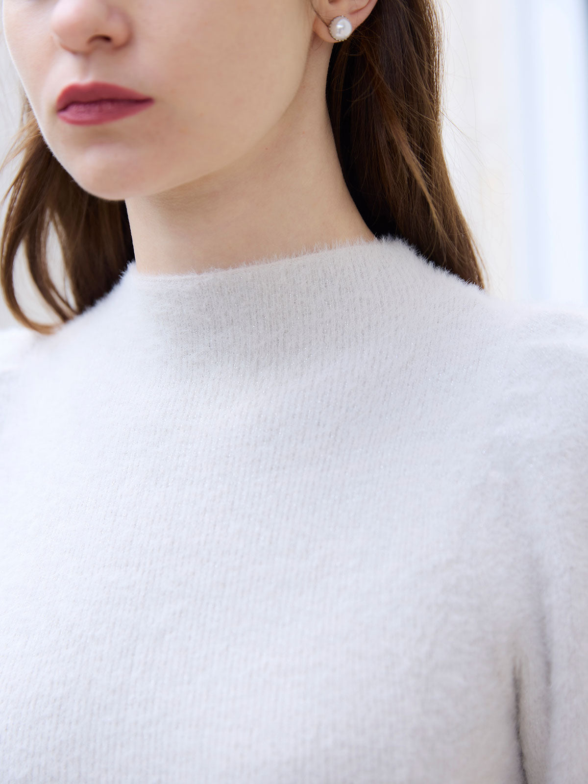 ラメシャギーニットミニワンピース