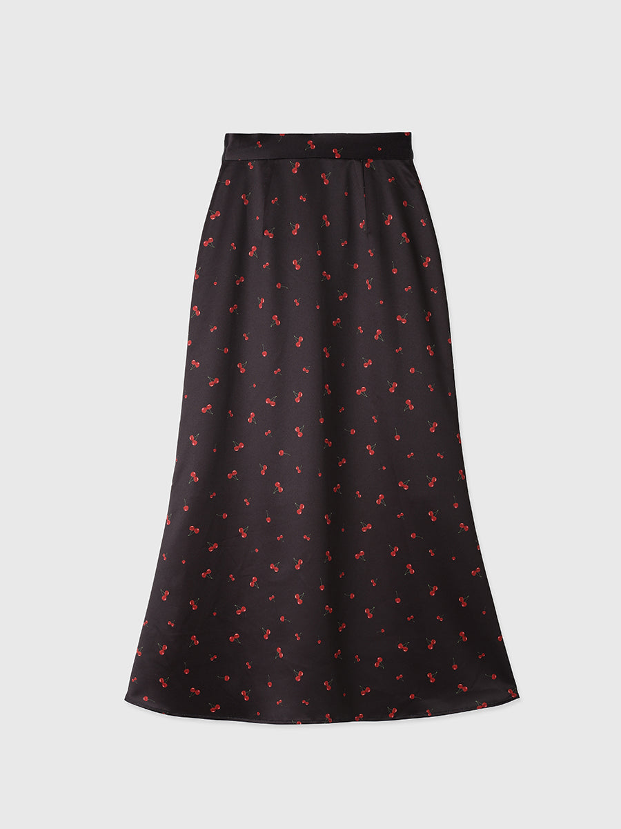 cherry patternスカート