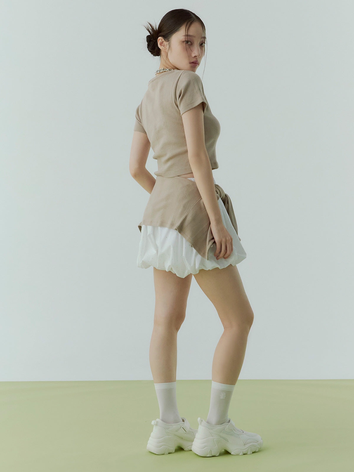 miller×eimy ハーフスリーブコンパクトTシャツ