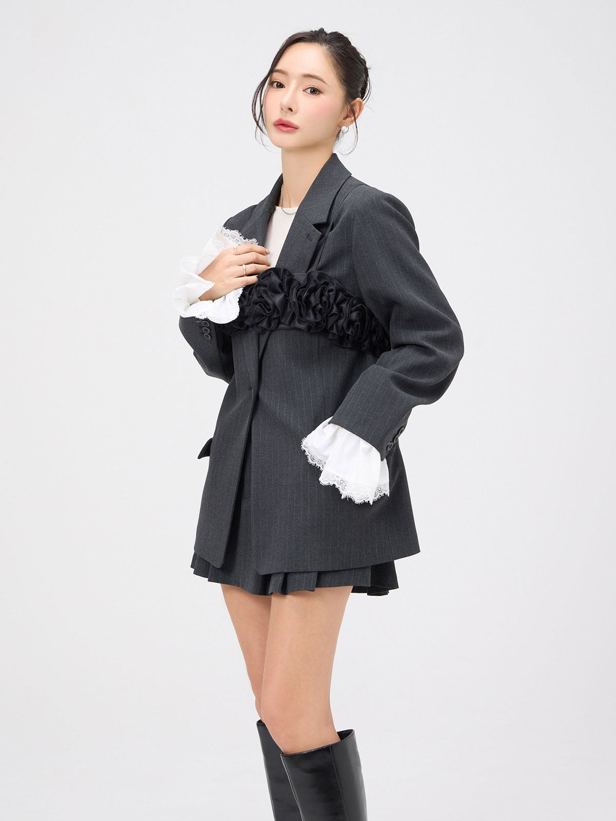 レーストリムカフステーラリングジャケット