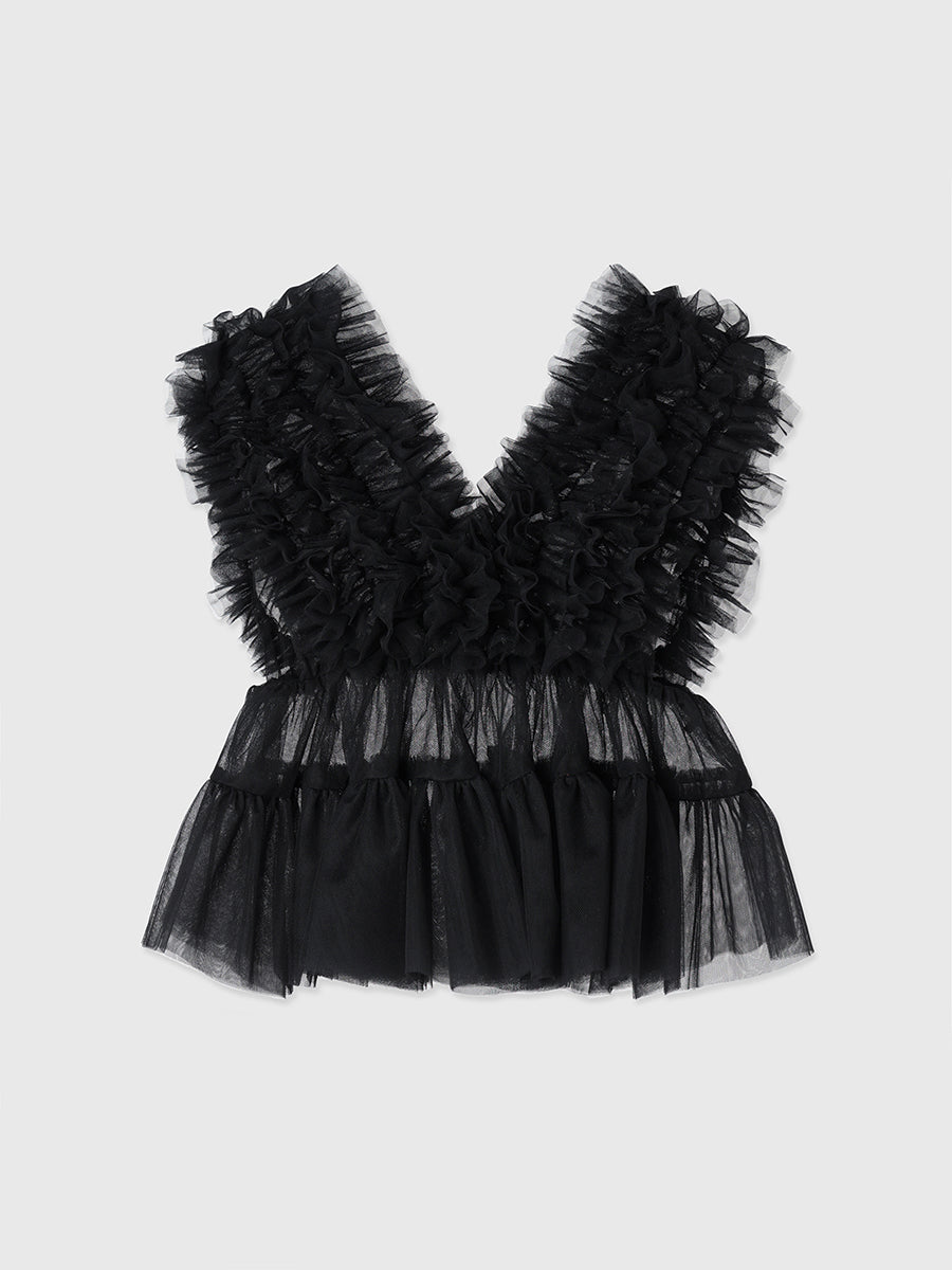 チュールフリルボリュームベスト