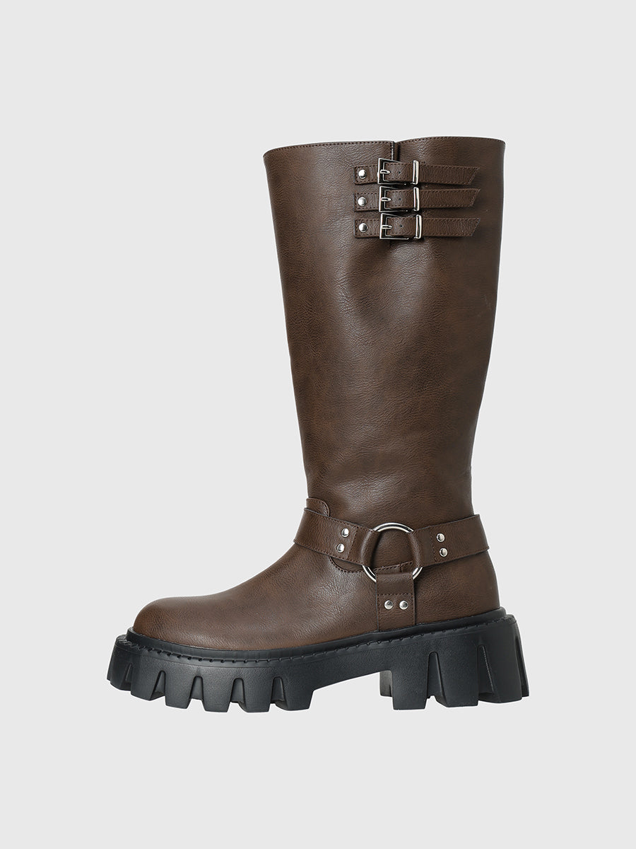 バイカーベルトブーツ