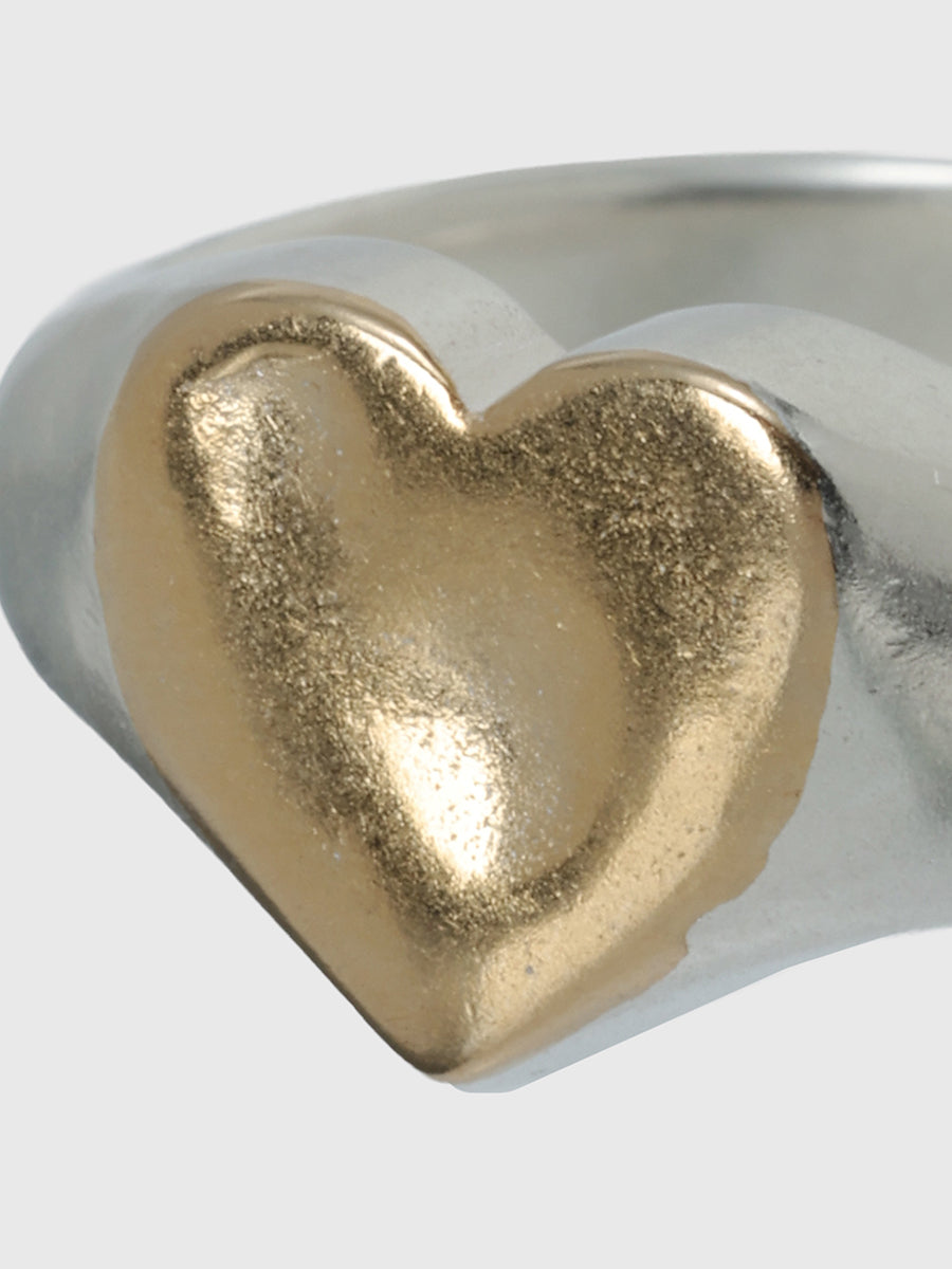 【TEN.】ハートシグネットリング MIX    11号