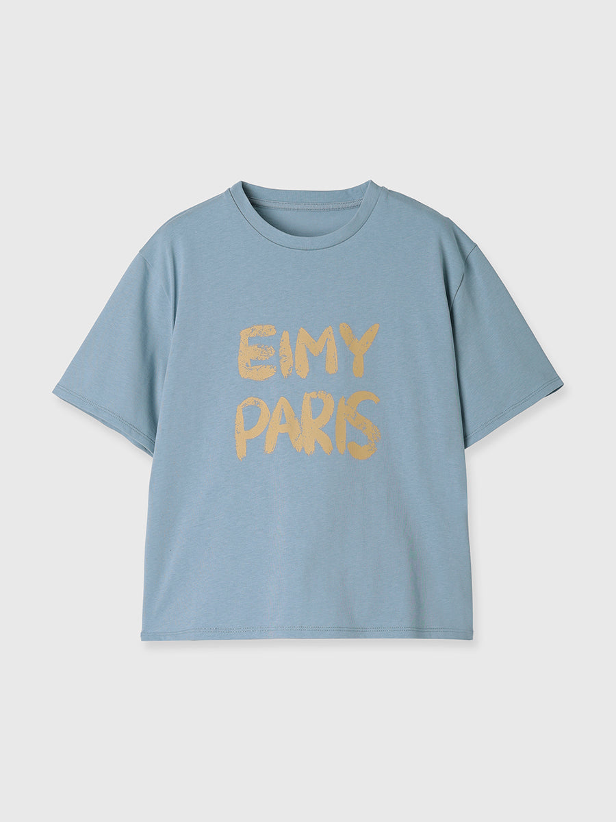 ペンキ風ロゴEIMY PARIS Tシャツ