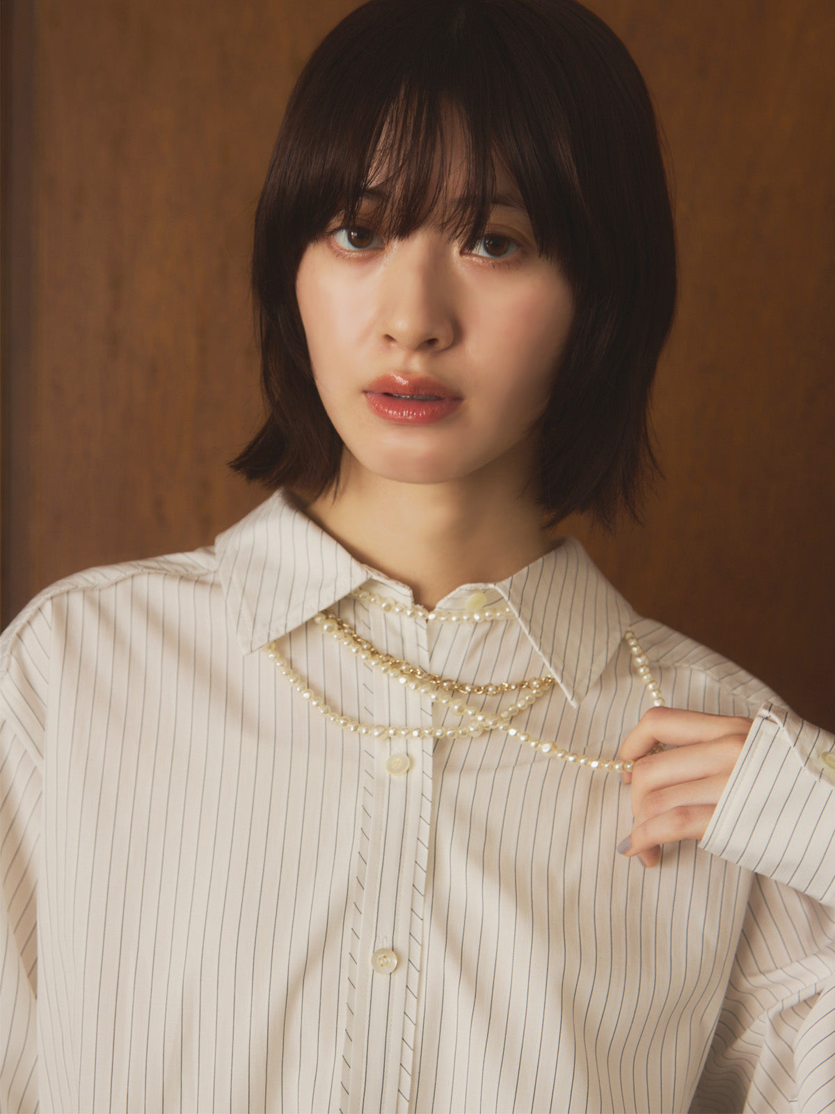 バックスリットシャツ