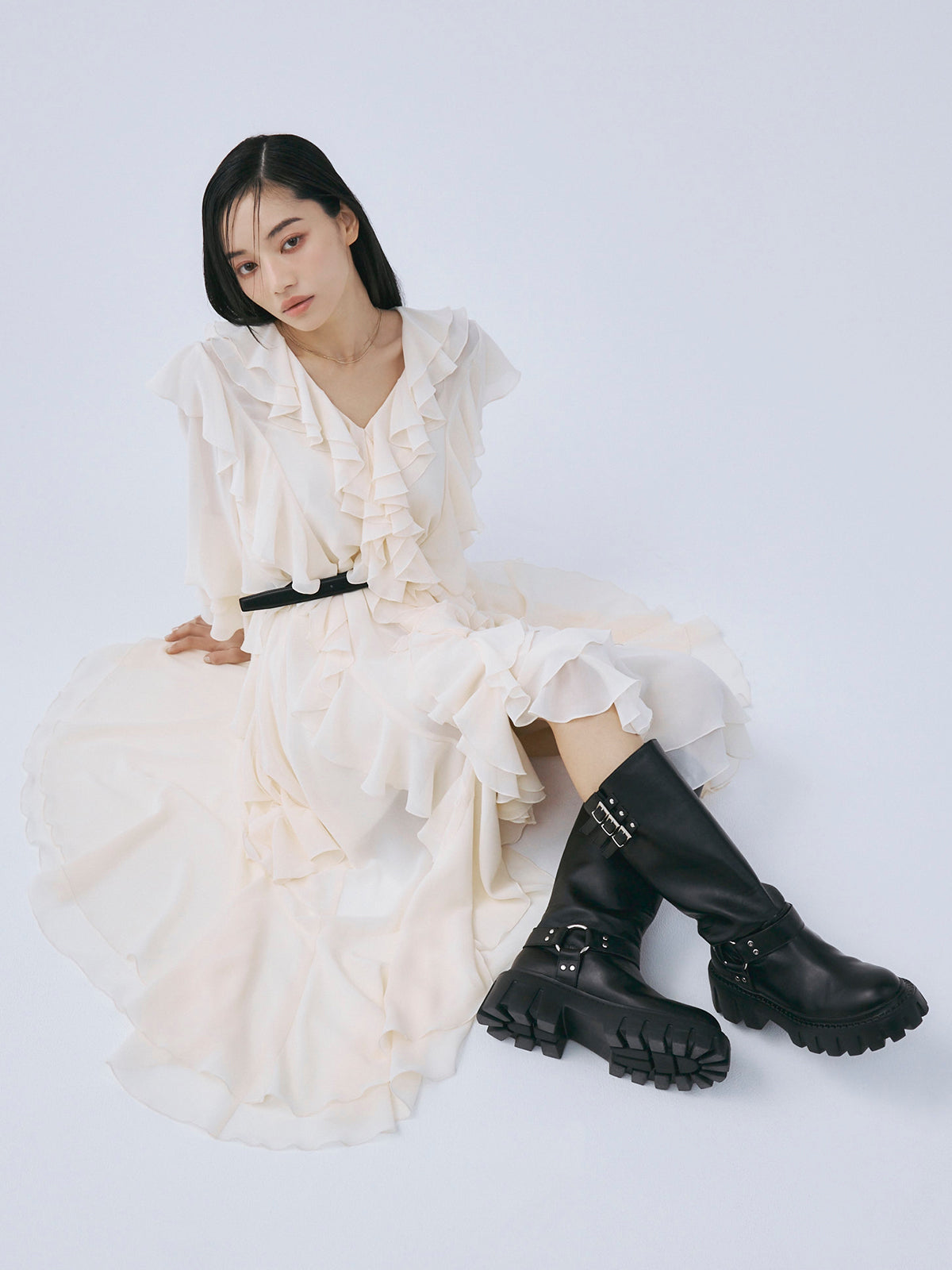 バイカーベルトブーツ