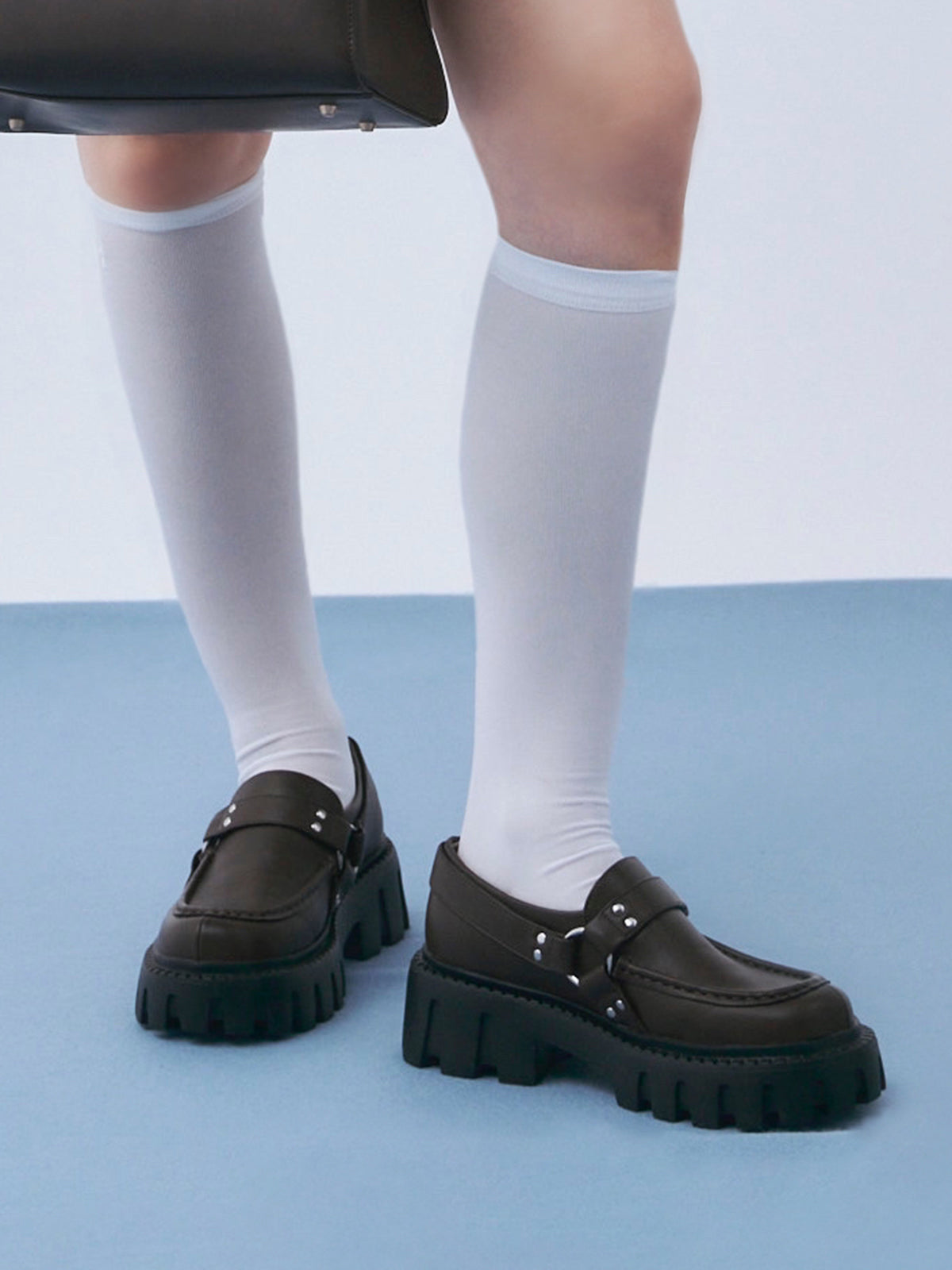 バイカーデザインローファー