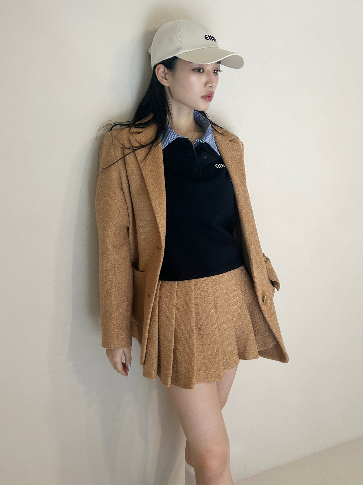 ツイードテーラードジャケット