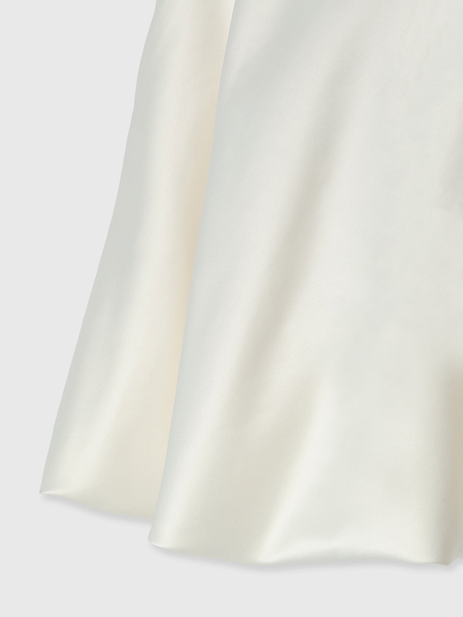 ダブルベルトサテンミニスカート