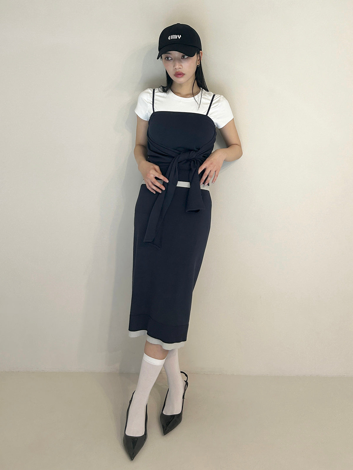 フロントデティールニットセットアップ