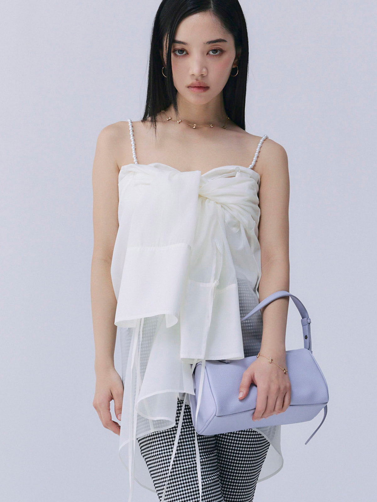 スクエアナローハンドルバッグ