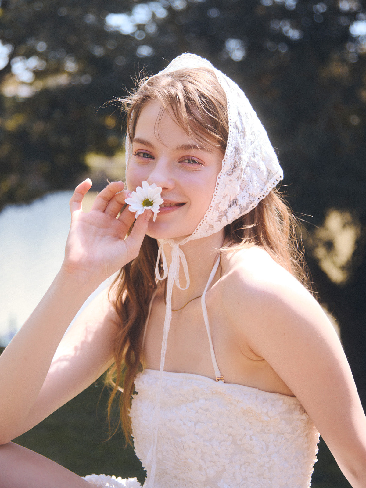 フラワーモチーフバルーンワンピース