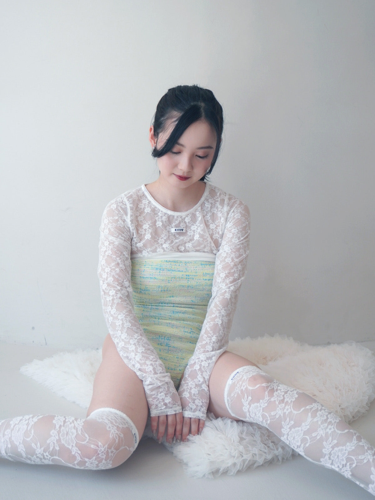 バックリボンツイードワンピース