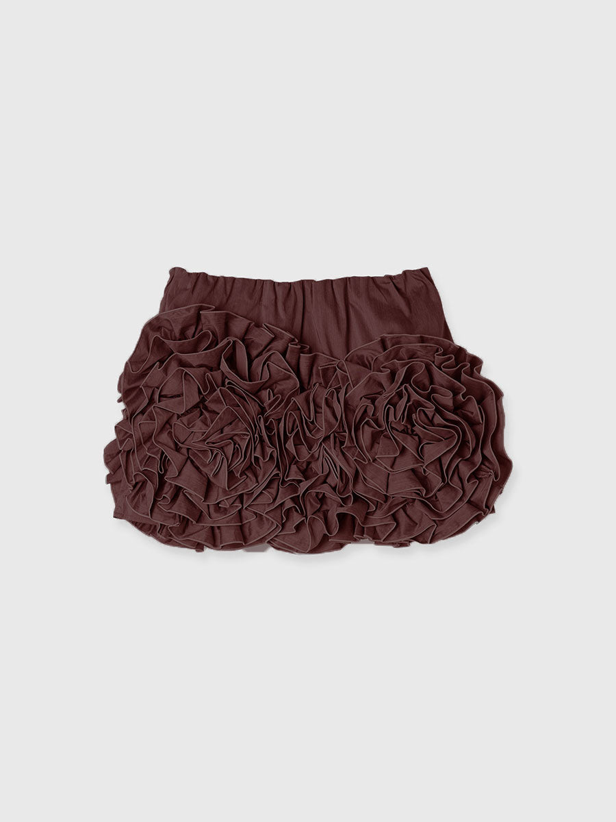 フラワーモチーフミニスカート