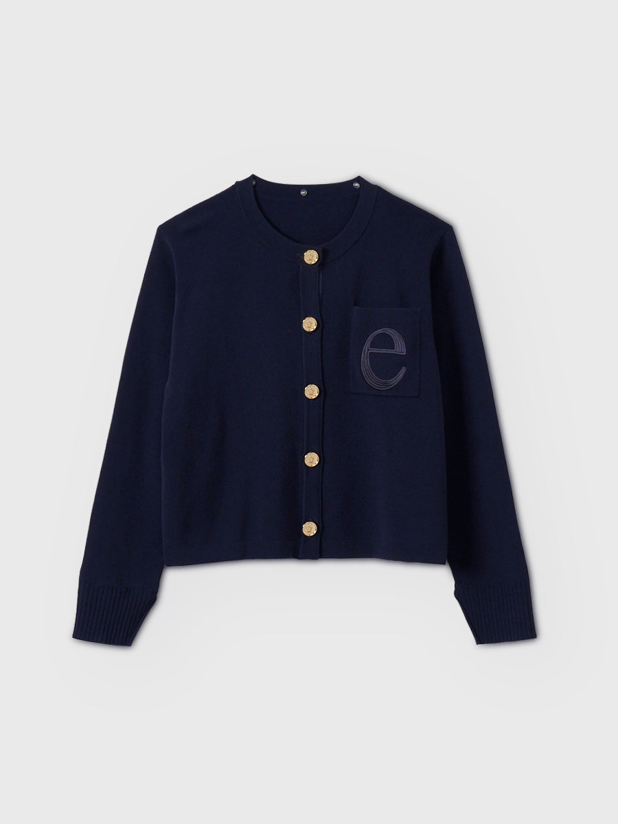 【Best Seller】ATTACHED COLLAR CARDIGAN