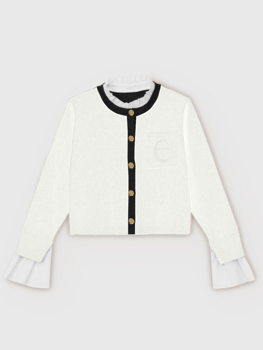 【1.14 New Color】Attached collar カーディガン