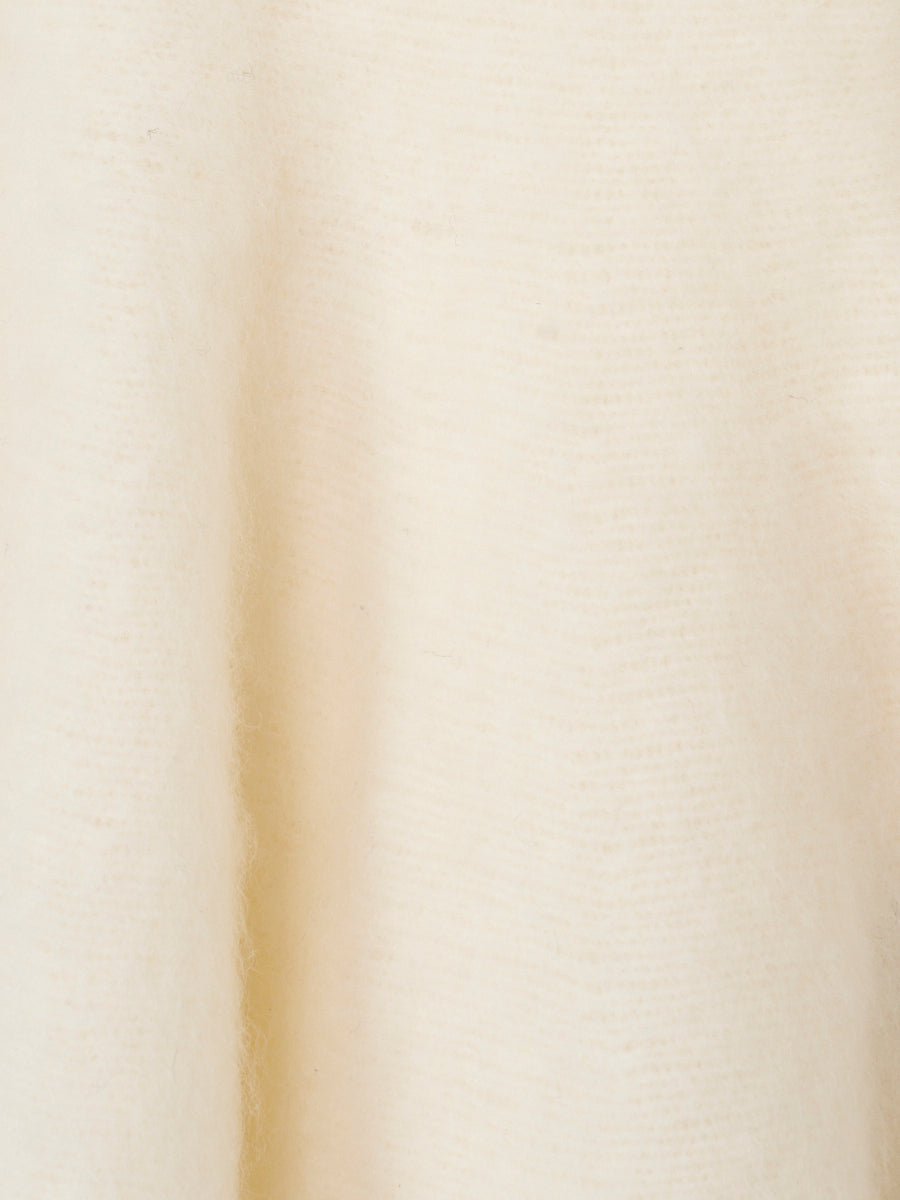 ウール起毛ペプラムニットカーディガン