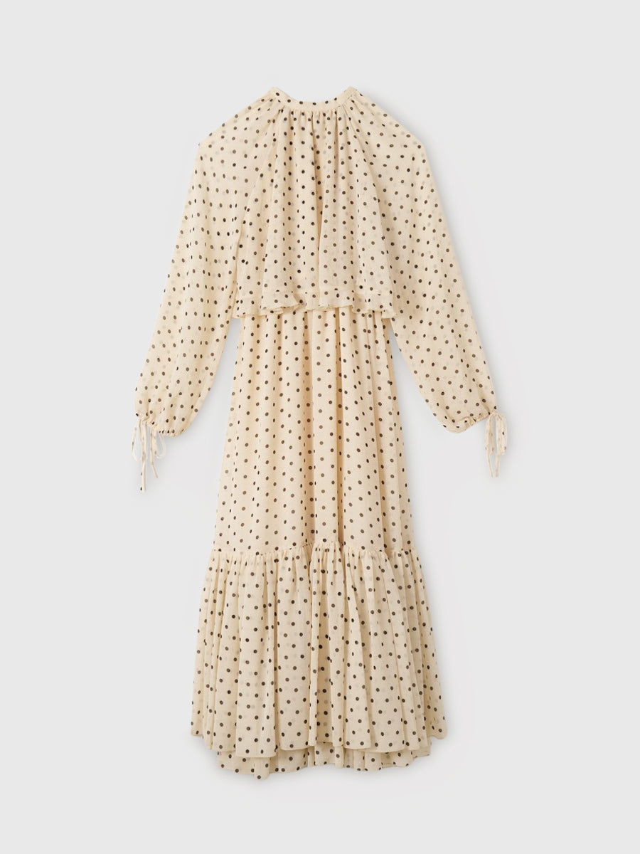 ドットギャザーフリルワンピース