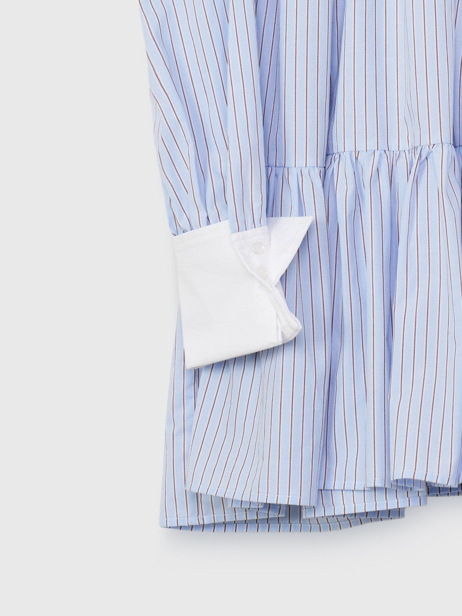 ボリュームティアードミニワンピース