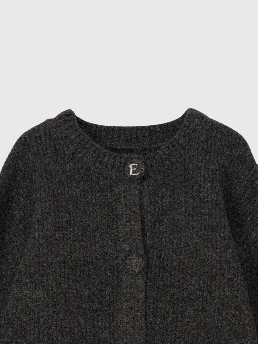 ロゴボタンニットセットワンピース