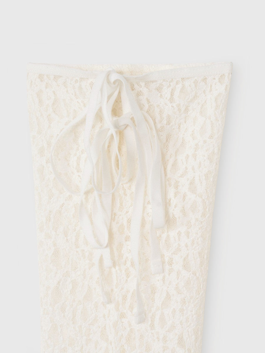 リボントリムレースソックス