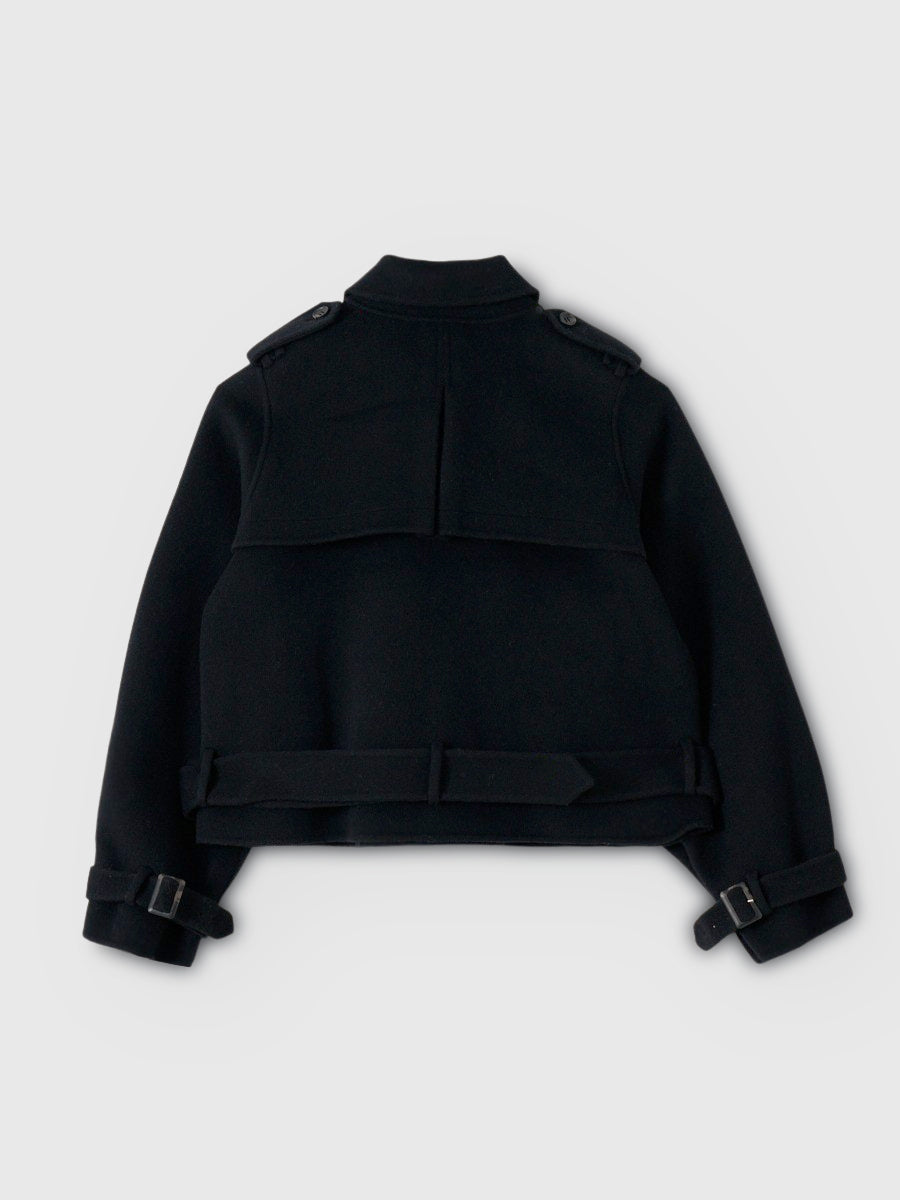 ウールショートトレンチコート