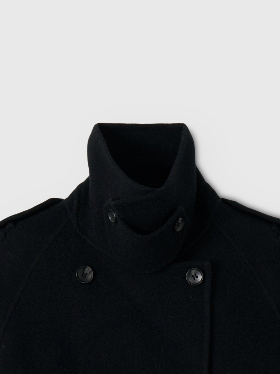 ウールショートトレンチコート