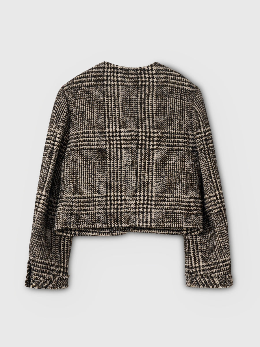 ツイードノーカラージャケット