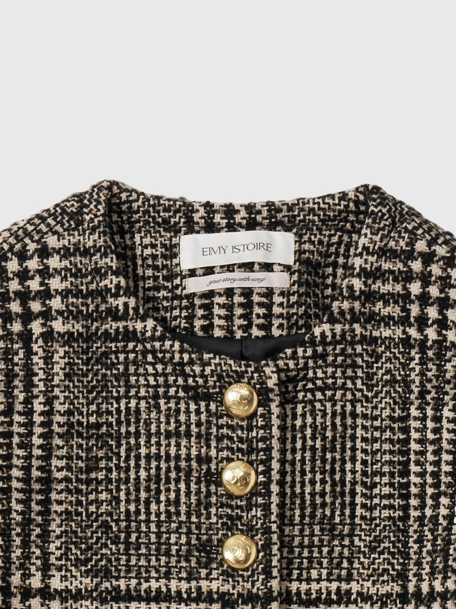 ツイードノーカラージャケット