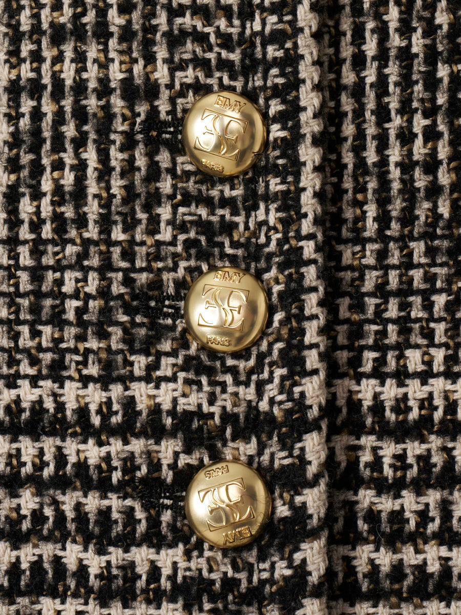 ツイードノーカラージャケット